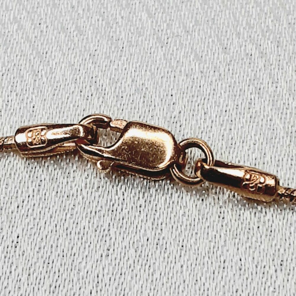 NEW 5.3 grams rose gold cross pendant with fancy chain - Picture 8 of 15